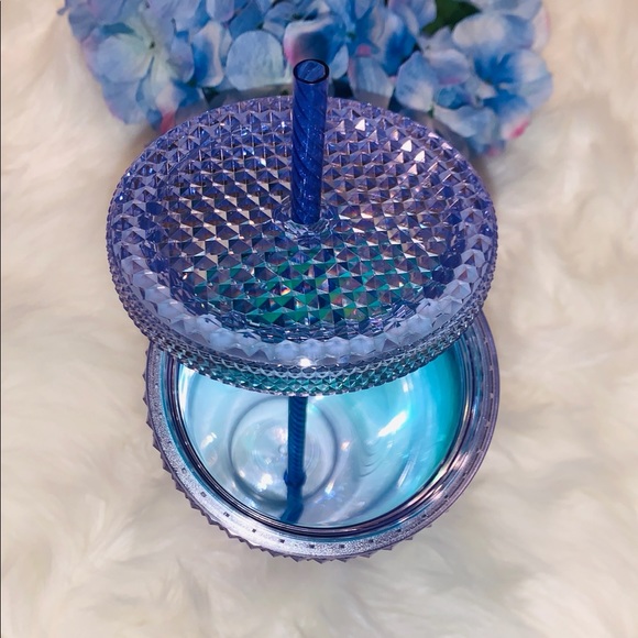 Starbucks Purple Ombre Mermaid Studded Bling Tumbler Cup 24oz Summer 2021 NWT - Picture 9 of 16